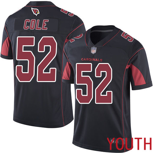 Arizona Cardinals Limited Black Youth Mason Cole Jersey NFL Football #52 Rush Vapor Untouchable
